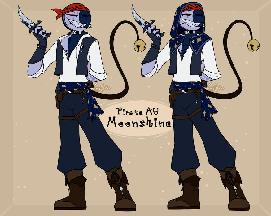 Pirate Moonshine (FNAF SecurityBreach OC)